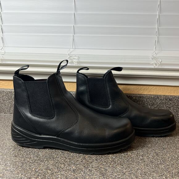 Thorogood 804-6134 Mens Leather Comp Safety Toe Work Boots Black Size 12M PullOn - Picture 3 of 11